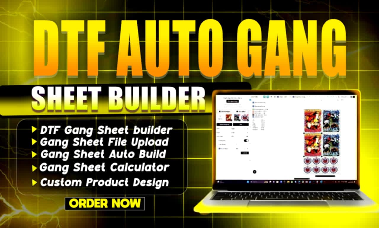 DTF Auto Gang Sheet Builder