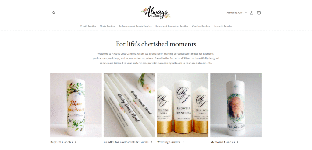 For life's cherished moments